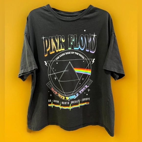 Pink Floyd Other - Pink Floyd The Dark Side Of The Moon 1972-1973 World Tour Concert T Shirt M 2002